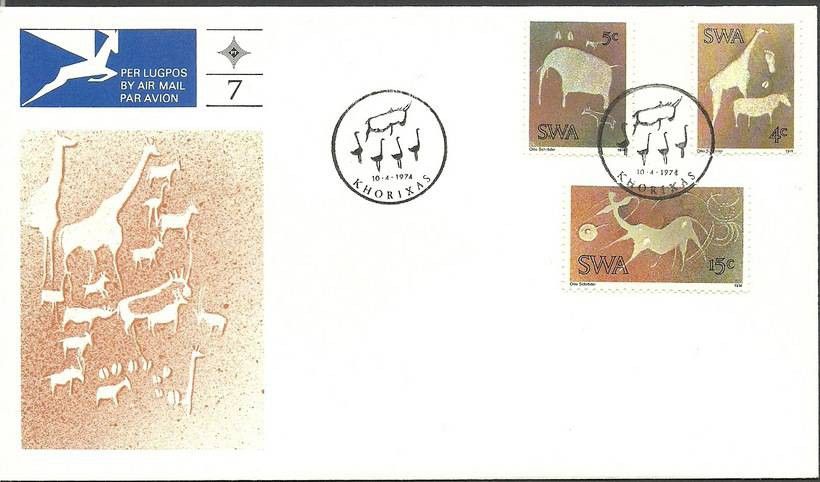 Znaczek Afryka Południowo-Zachodnia 1974 Mi 396-398 FDC