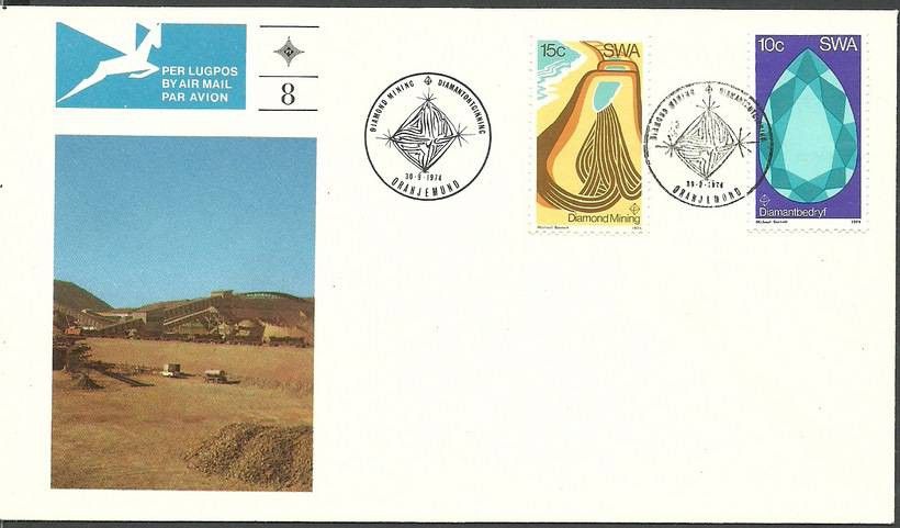 Znaczek Afryka Południowo-Zachodnia 1974 Mi 399-400 FDC