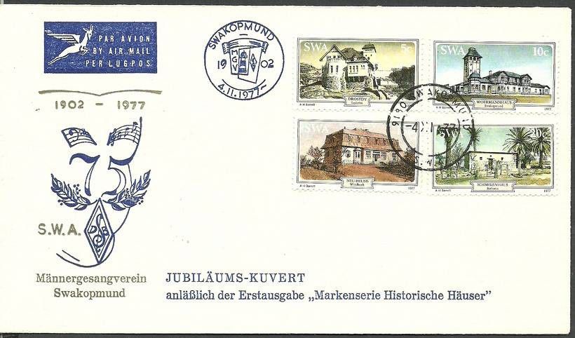 Znaczek Afryka Południowo-Zachodnia 1977 Mi 436-439 FDC
