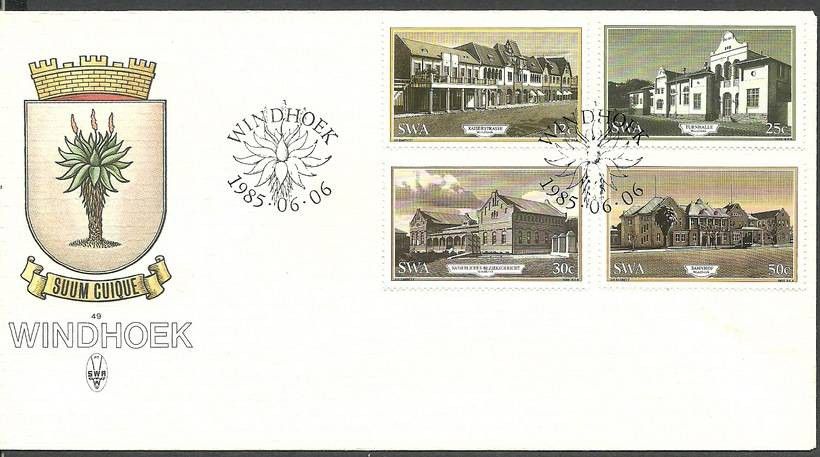 Znaczek Afryka Południowo-Zachodnia 1985 Mi 571-574 FDC