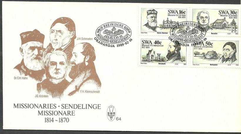 Znaczek Afryka Południowo-Zachodnia 1989 Mi 633-636 FDC