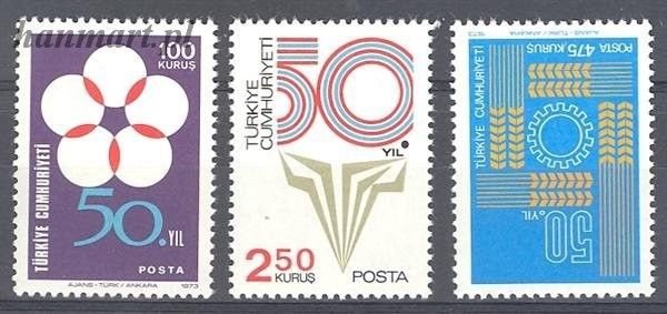 Znaczek Turcja 1973 Mi 2301-2303 Czyste **
