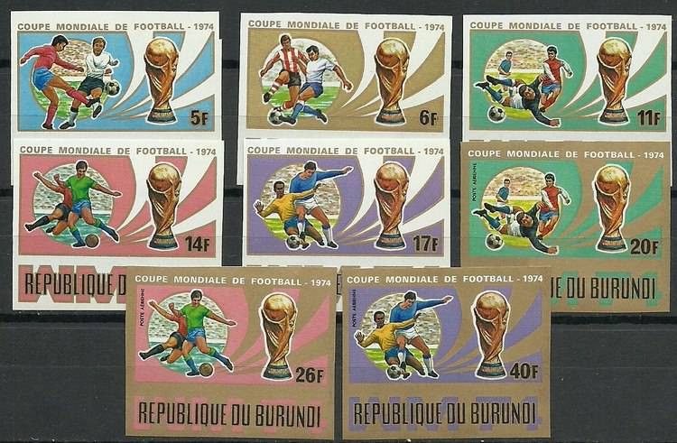 Znaczek Burundi 1974 Mi 1058-1065B Czyste **