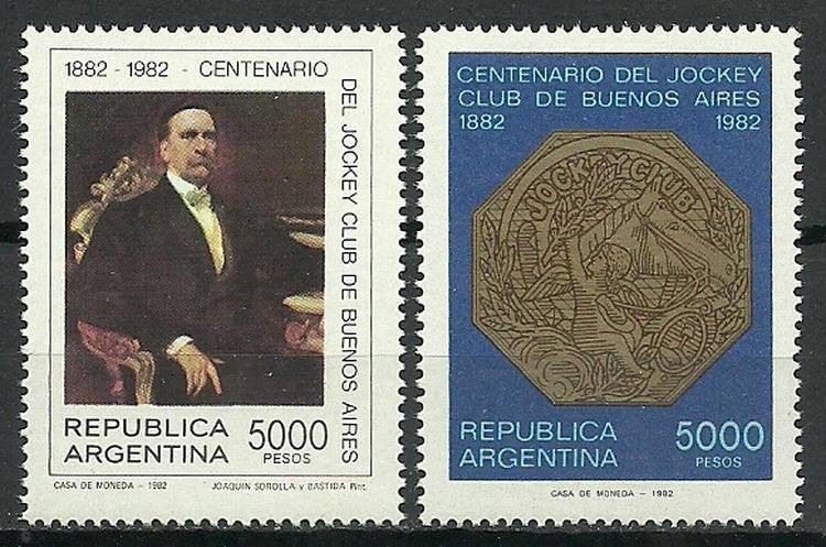 Znaczek Argentyna 1982 Mi 1610-1611 Czyste **