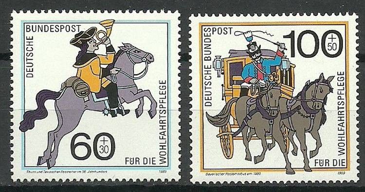 Znaczek Niemcy 1989 Mi 1437-1438 Czyste **