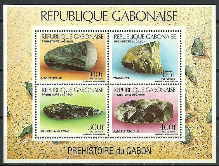 Znaczek Gabon 1990 Mi bl 65 Czyste **