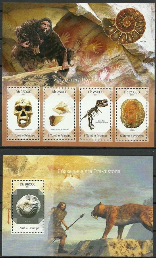 Znaczek Wyspy Św. Tomasza i Książęca 2014 Mi ark 5664-5667+bl 992 Czyste **