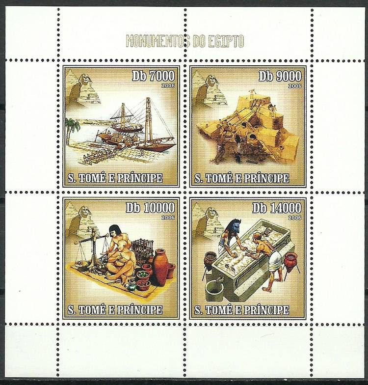 Znaczek Wyspy Św. Tomasza i Książęca 2006 Mi ark 2704-2707 Czyste **