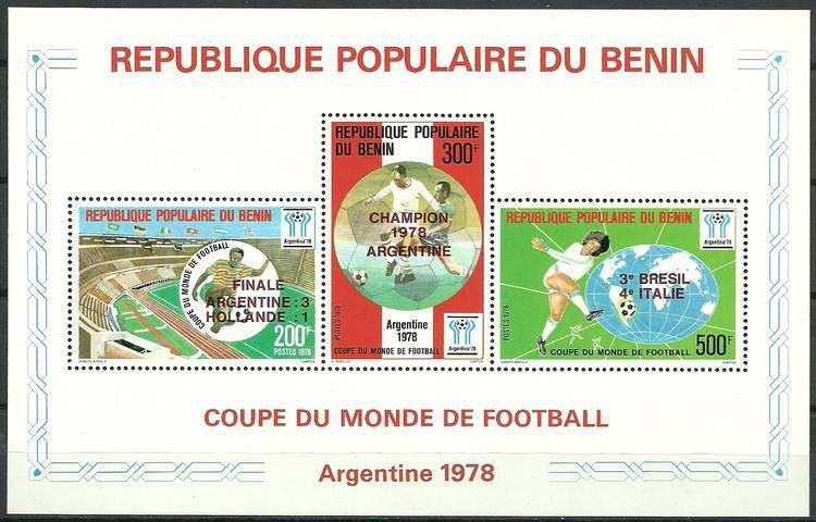 Znaczek Benin 1978 Mi bl 5 Czyste **