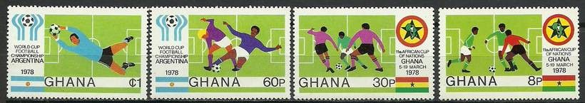 Znaczek Ghana 1978 Mi 746-749 Czyste **