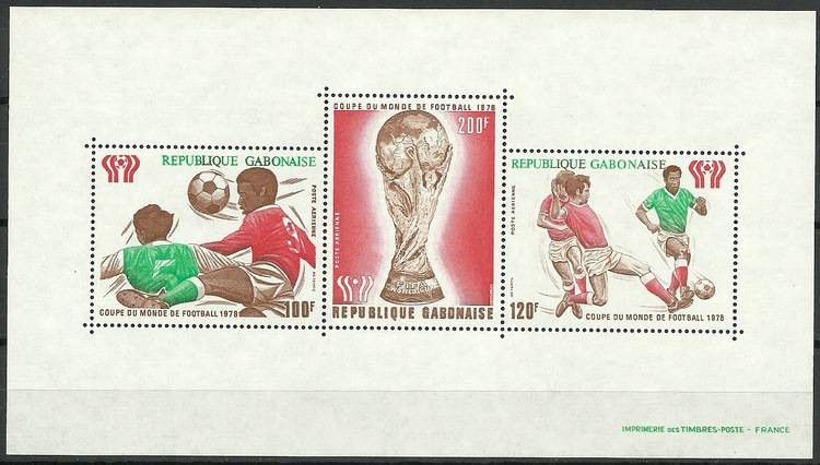 Znaczek Gabon 1978 Mi bl 34 Czyste **