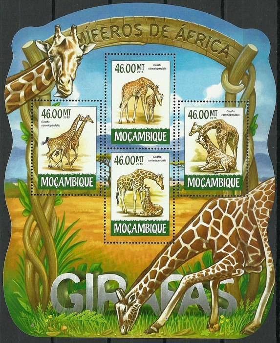 Znaczek Mozambik 2015 Mi ark 7959-7962 Czyste **