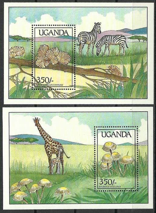 Znaczek Uganda 1989 Mi bl 95-96 Czyste **
