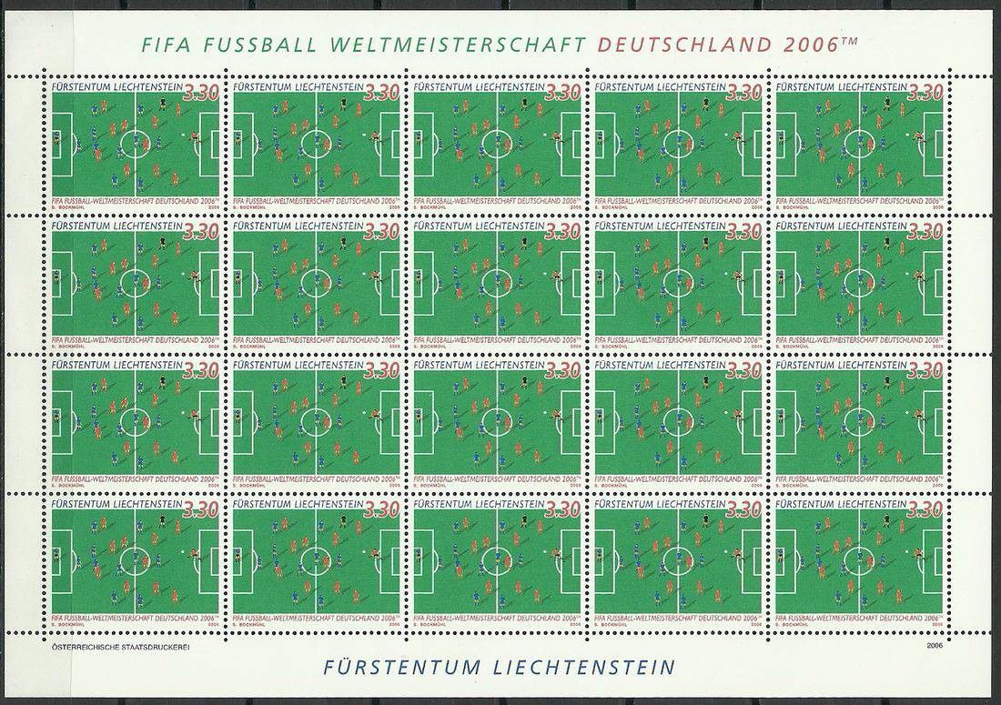 Znaczek Liechtenstein 2006 Mi ark 1411 Czyste **