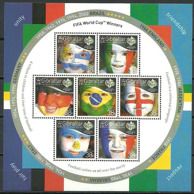Znaczek Gibraltar 2006 Mi ark 1158-1164 Czyste **