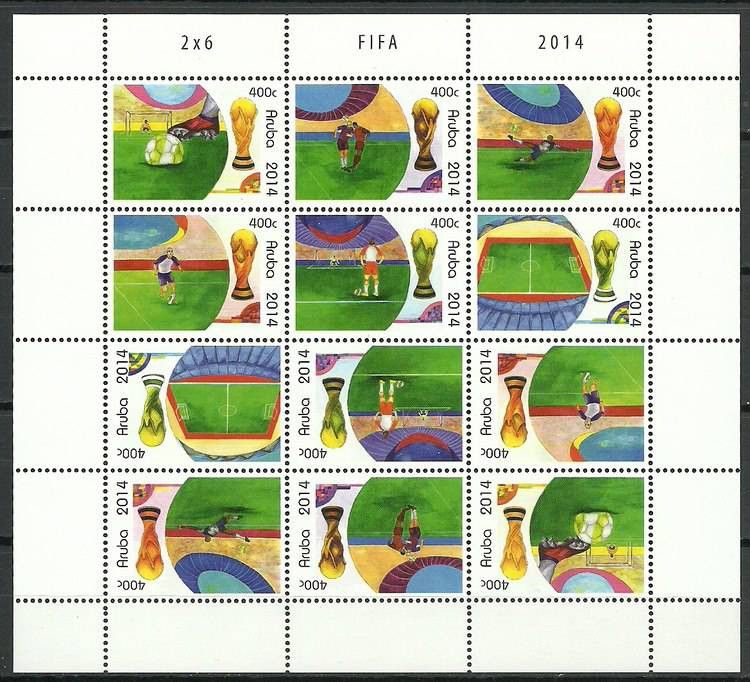 Znaczek Aruba 2014 Mi ark 811-816 Czyste **