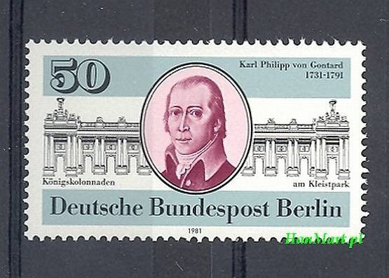 Znaczek Berlin Niemcy 1981 Mi 639 Czyste **