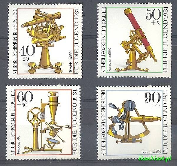Znaczek Berlin Niemcy 1981 Mi 641-644 Czyste **