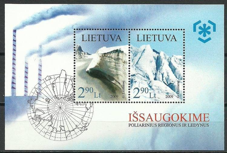 Znaczek Litwa 2009 Mi bl 38 Czyste **
