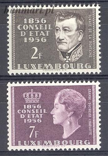 Znaczek Luksemburg 1956 Mi 559-560 Czyste **