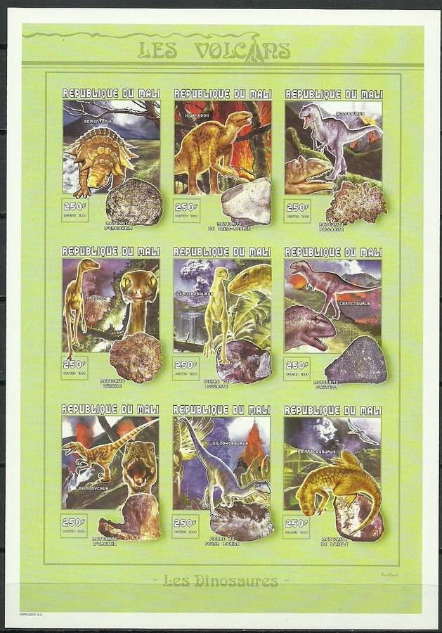 Znaczek Mali 1999 Mi ark 2416-2424B Czyste **