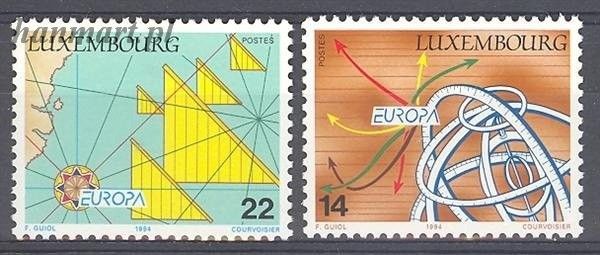 Znaczek Luksemburg 1994 Mi 1340-1341 Czyste **