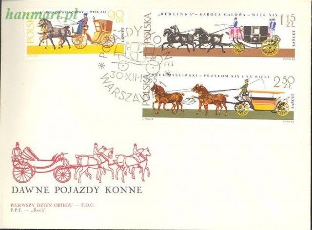 Znaczek Polska 1965 Mi 1644-1652 Fi 1495-1503 FDC