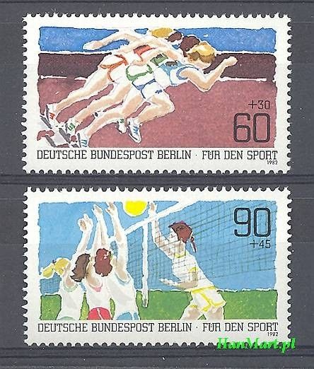 Znaczek Berlin Niemcy 1982 Mi 664-665 Czyste **