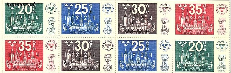 Znaczek Szwecja 1974 Mi mh 45 Czyste **