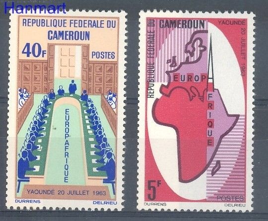 Znaczek Kamerun 1965 Mi 435-436 Czyste **