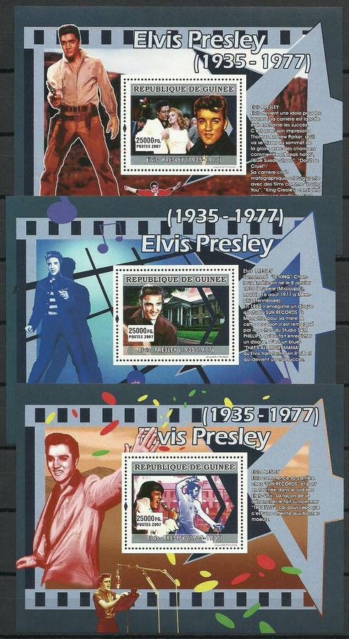Znaczek Gwinea 2007 Mi bl 1299-1301 Czyste **