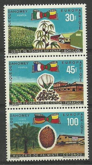 Znaczek Dahomej 1969 Mi 390-392 Czyste **