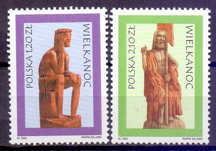 Znaczek Polska 2003 Mi 4043-4044 Fi 3893-3894 Czyste **
