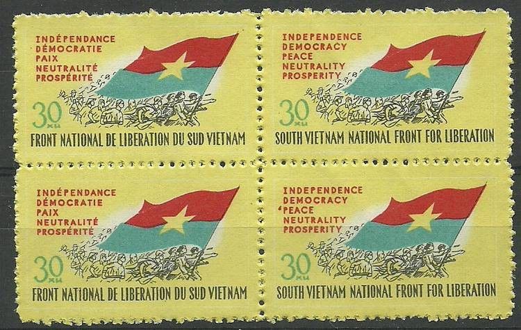 Znaczek Wietnam 1969 Mi vtg21-22 Z podlepką *