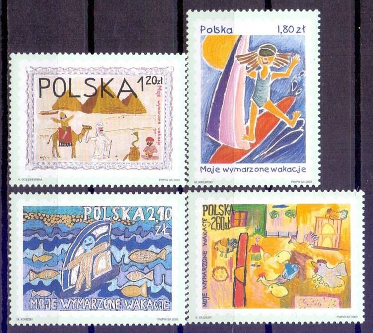 Znaczek Polska 2003 Mi 4056-4059 Fi 3906-3909 Czyste **