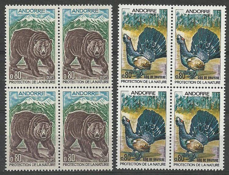 Znaczek Andora Francuska 1971 Mi 230-231 Czyste **