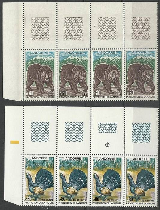 Znaczek Andora Francuska 1971 Mi 230-231 Czyste **