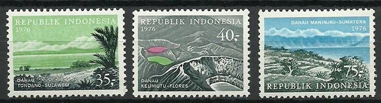 Znaczek Indonezja 1976 Mi 840-842 Czyste **