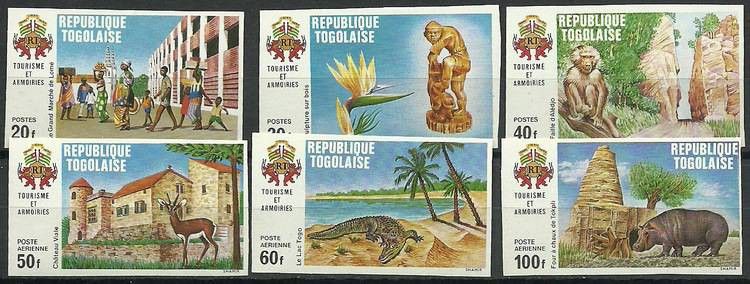 Znaczek Togo 1971 Mi 862-867B Czyste **