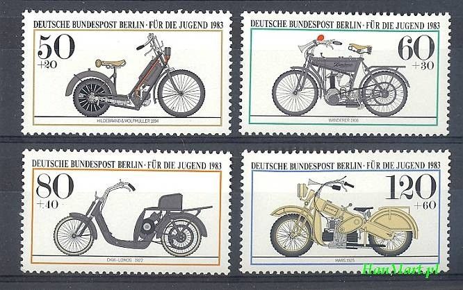 Znaczek Berlin Niemcy 1983 Mi 694-697 Czyste **
