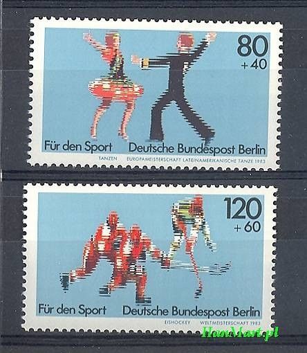 Znaczek Berlin Niemcy 1983 Mi 698-699 Czyste **