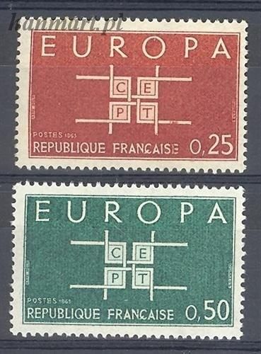 Znaczek Francja 1963 Mi 1450-1451 Czyste **