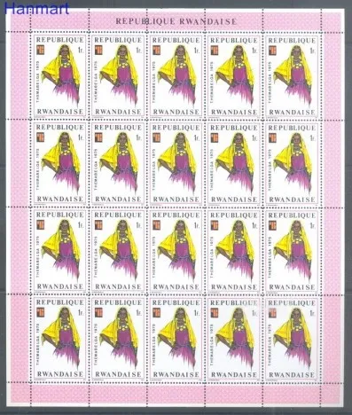 Znaczek Rwanda 1975 Mi ark 766-773 Czyste **