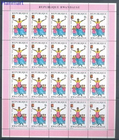 Znaczek Rwanda 1975 Mi ark 766-773 Czyste **