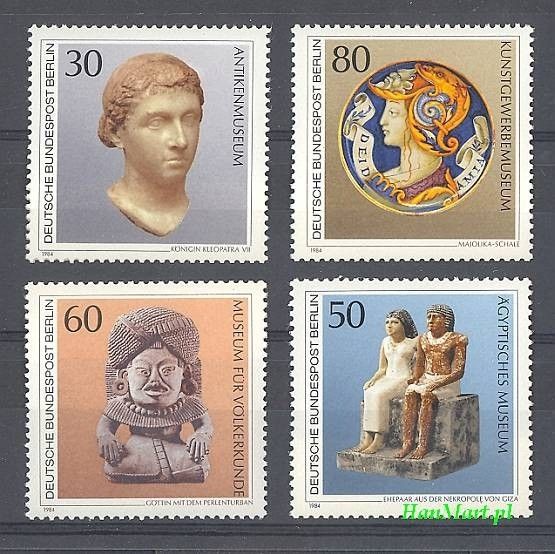 Znaczek Berlin Niemcy 1984 Mi 708-711 Czyste **