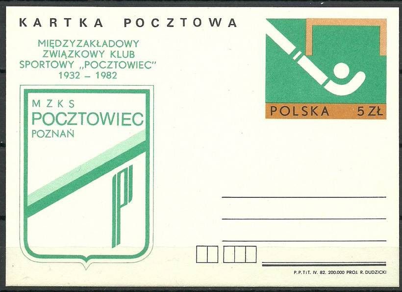 Znaczek Polska 1982 Fi Cp 816 Całostka pocztowa