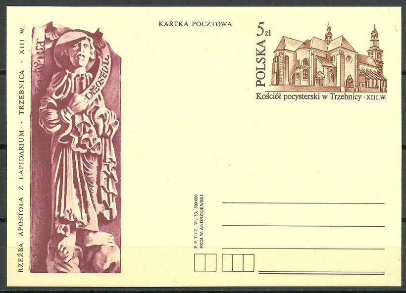 Znaczek Polska 1983 Fi Cp 839 Całostka pocztowa