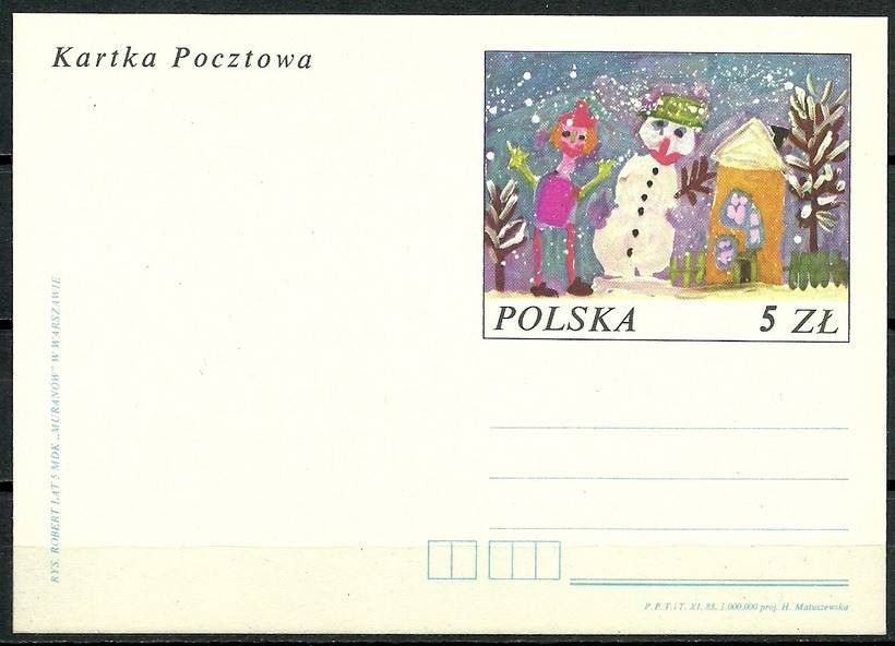 Znaczek Polska 1983 Fi Cp 858 Całostka pocztowa