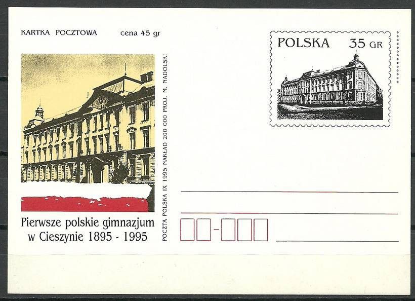 Znaczek Polska 1995 Fi Cp 1103 Całostka pocztowa