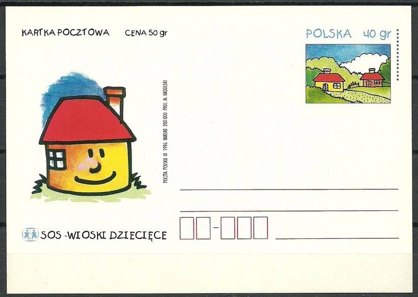 Znaczek Polska 1996 Fi Cp 1112 Całostka pocztowa